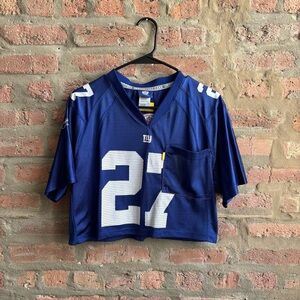 Reebok Blue NFL On-Field Jersey cropped jersey size Women’s m